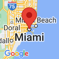 Map of Miami, FL US